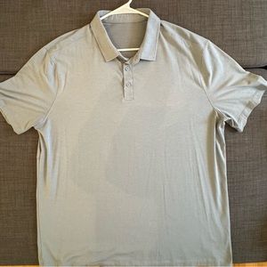 Men’s LuluLemon athleisure  light blue polo shirt. XL